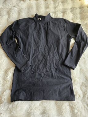 Under Armour Black Long Sleeve Mock Neck Shirt